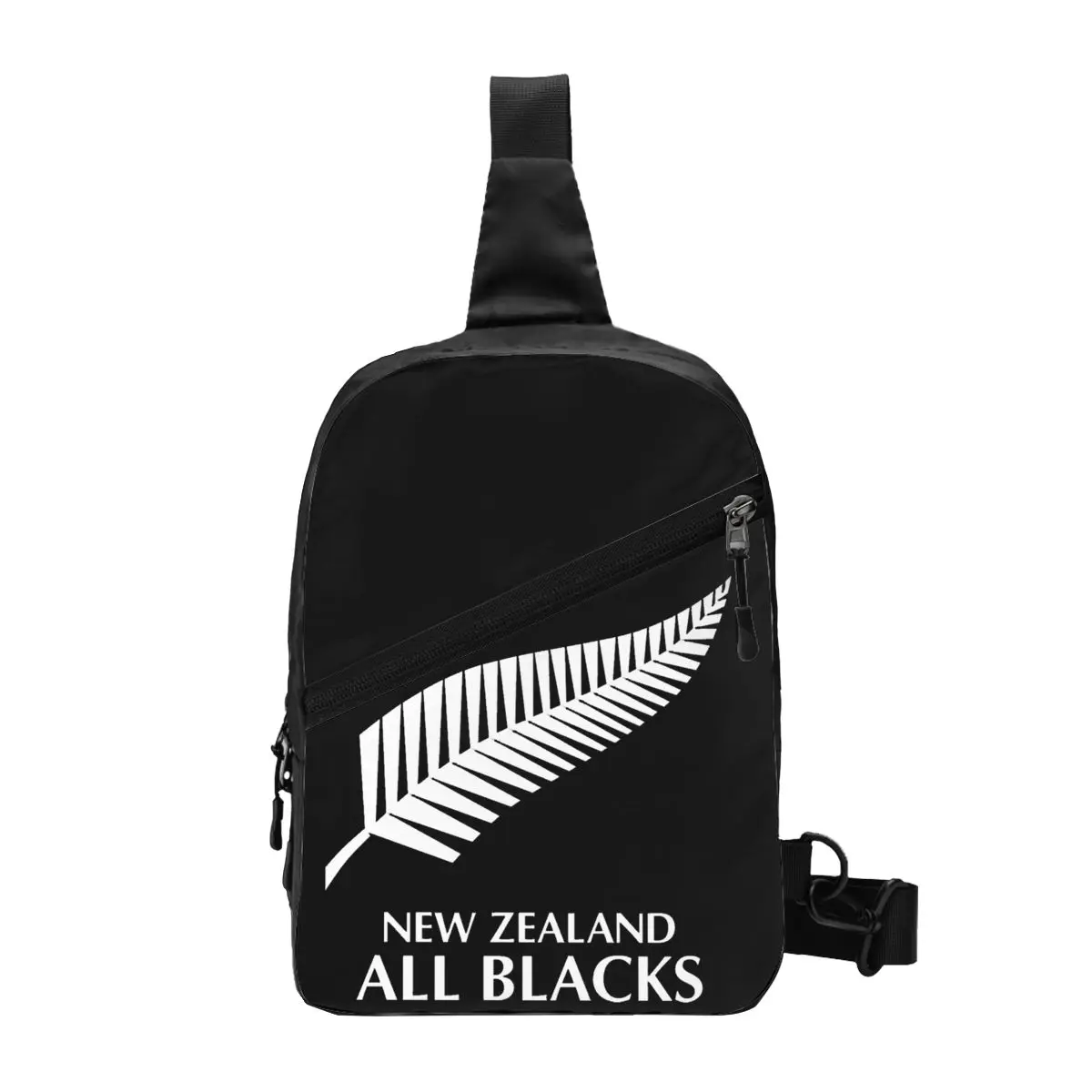

All Blacks Rugby Hat Autumn Winter Chest Bag Men Sling Crossbody Backpack Chest Bag Traveling Hiking Daypack Shoulder Bag