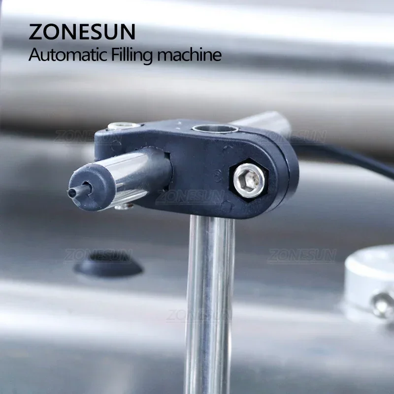 

Автоматическая пневматическая машина для розлива жидкостей ZONESUN ZS-DTYT2L с двумя головками для напитков, воды, бутылок, малогабаритная производственная линия