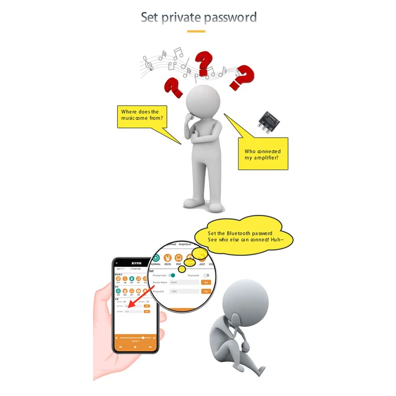 【Venta caliente】 2X XY-E30H Módulo de placa amplificadora de potencia de Audio Bluetooth 5,1 de 2,1 canales alto y bajo 15Wx2 + 30W