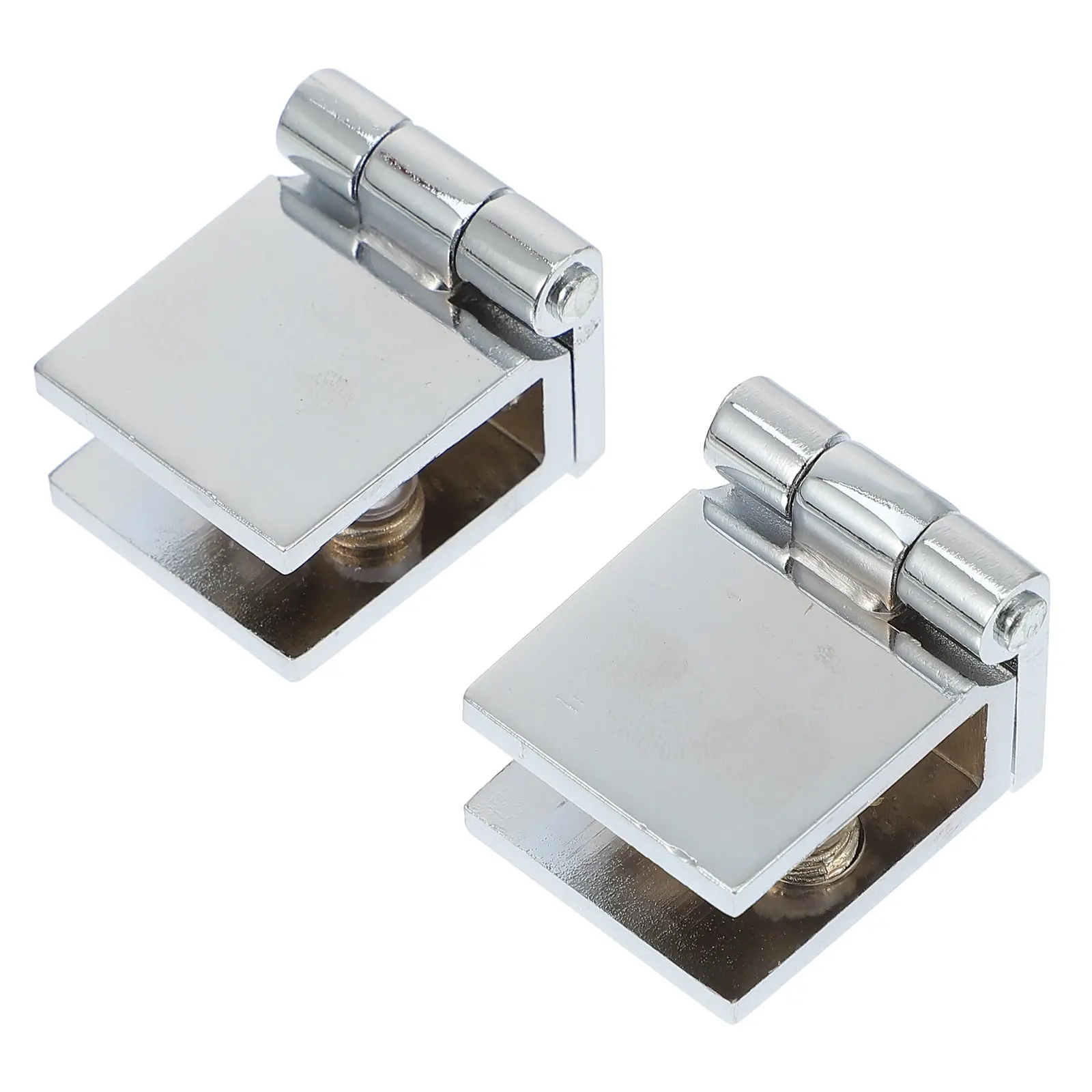 2Pcs Wine Cabinet Hinge Premium Glass Door Hinge for Frameless Glass Doors Display Cabinets Cabinet Doors Smooth Quiet Operation