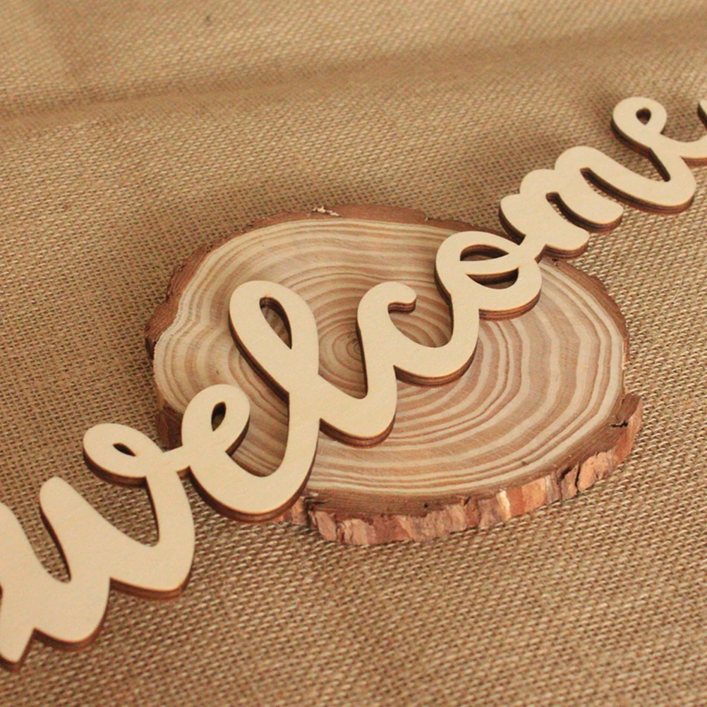 

10Pcs Creative Welcome Door Sign Wood Hanging Board Home Decoration Door Plaque Wall Sign for Indoor Outdoor Entrance Warm
