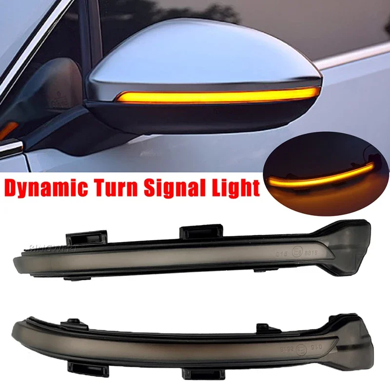 

2pcs For VW Golf 7.5 MK7.5 GTI R GTD RLINE MK7 7 Dynamic Blinker LED Turn Signal Mirror 2013 2016 2017 Jetta 2019 2020