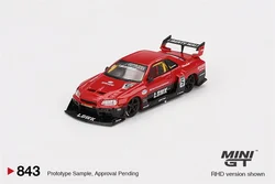 (Pre-order) MINI GT 1:64 LB-ER34 Super Silhouette SKYLINE Red/Black Diecast Model Car