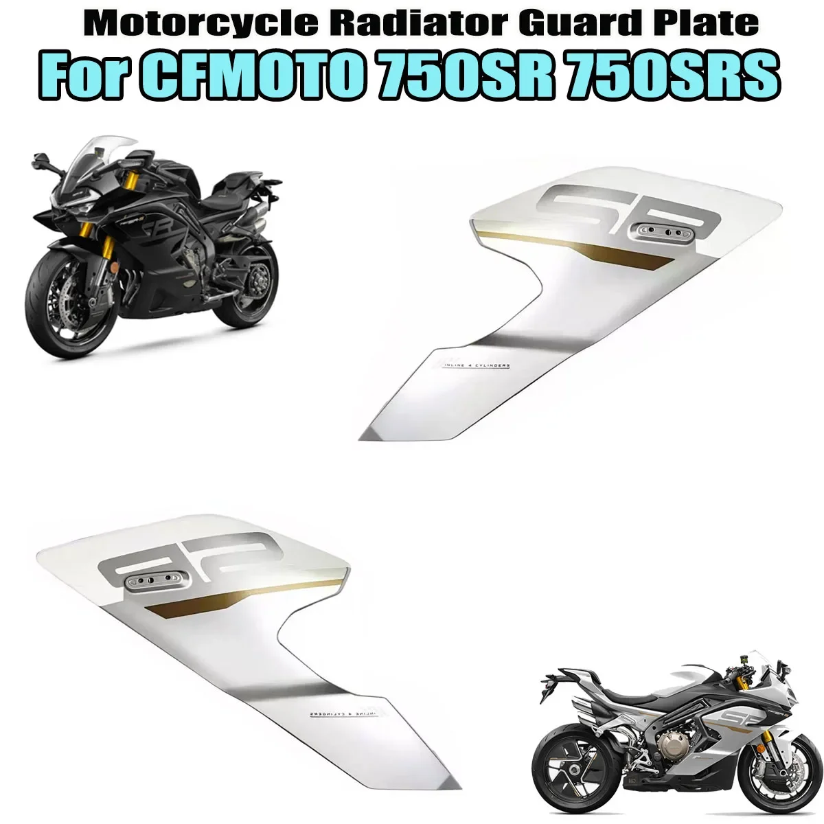 

Radiator left right protective panels decorative panel cover outer/Inner protective plate Fit For CFMOTO 750SR 750SRS 750SR-S
