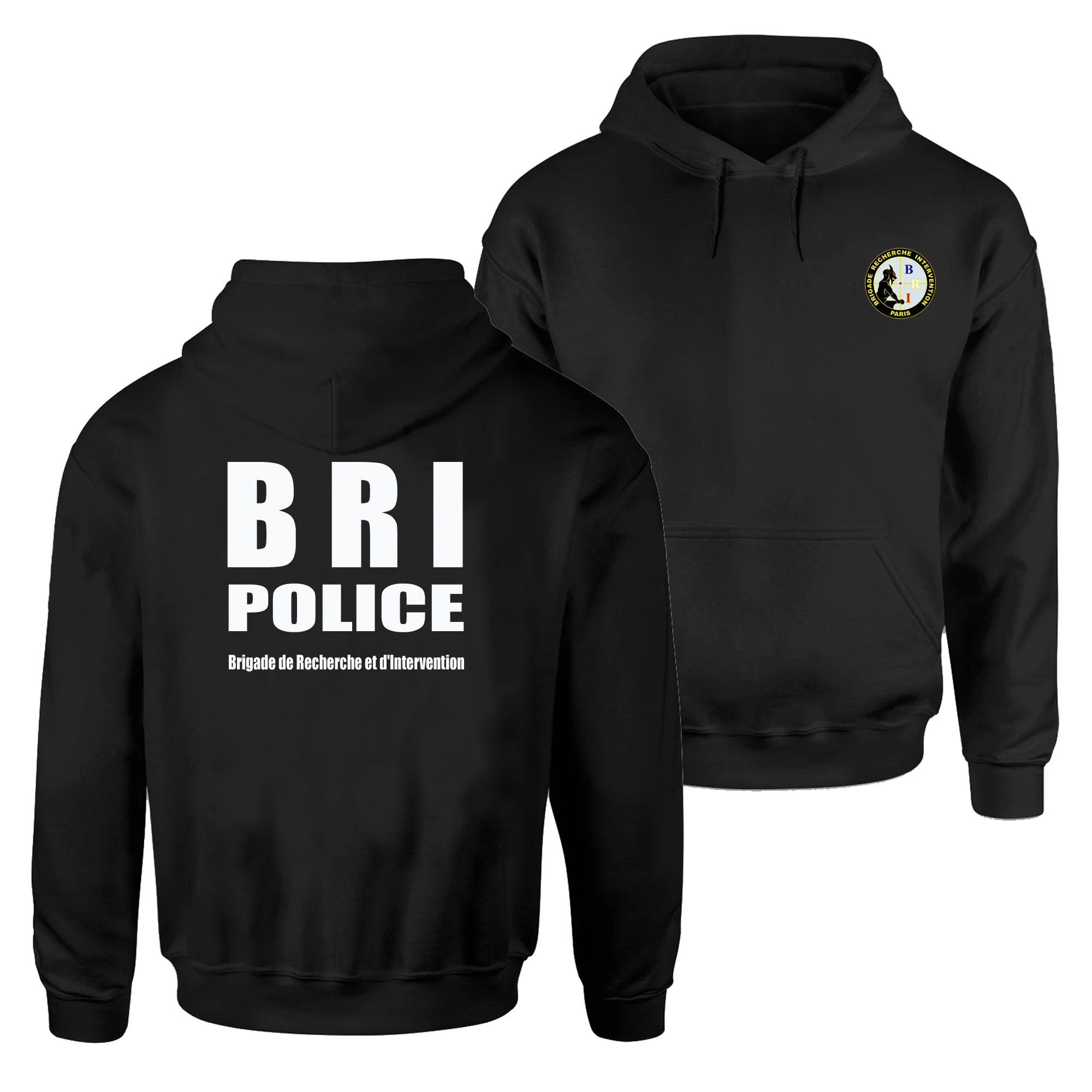 French BRI Special Forces Research and Intervention Brigade Pullover Hoodie New 100% Cotton Comfortable Casual Mens Sweatshirts