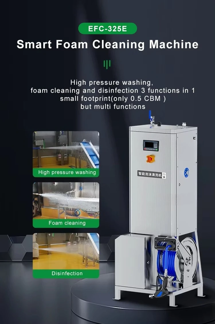 Food Industry Open Plant Foaming Generation Disinfection High Pressure Washing Foam Cleaning Machine