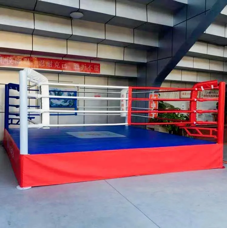 4m/5m/6m Custom Folding Boxing Fighting Ring Collapsible Training Ground Elevated Portable Floor Boxing Ring