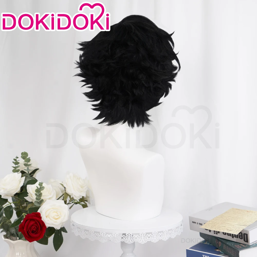 IN STOCK Clive Rosfield Wig Game FF Cosplay Wig DokiDoki Clive Rosfield Men Black Short Hair High Heat Resistant Free Wig Cap