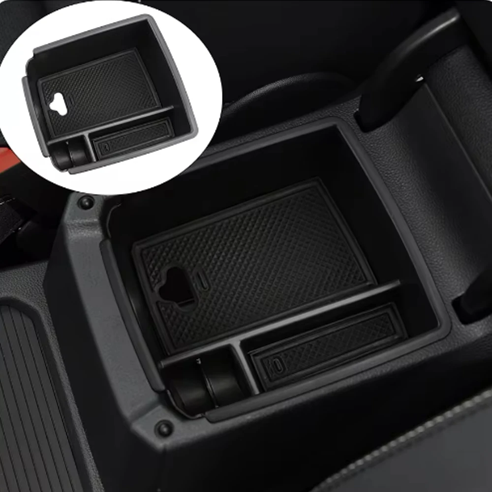 Caixa de Armazenamento para Apoio de Braço Volkswagen VW Tiguan Mk2 2016 - 2022 Bandeja Organizadora para Console Central Acessórios