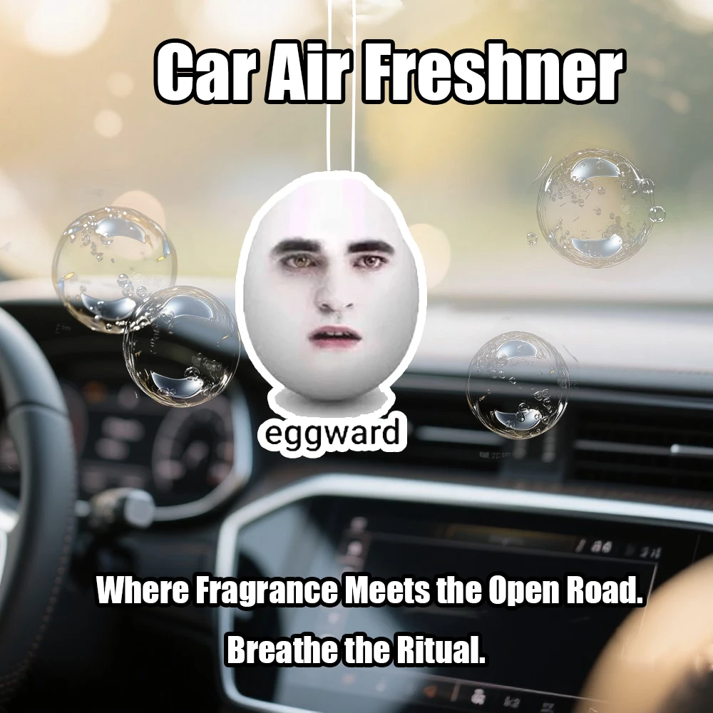 Unique Eggward Egg - Faced Air Freshener: Bringing a Novel and Fresh Experience to Your Car
