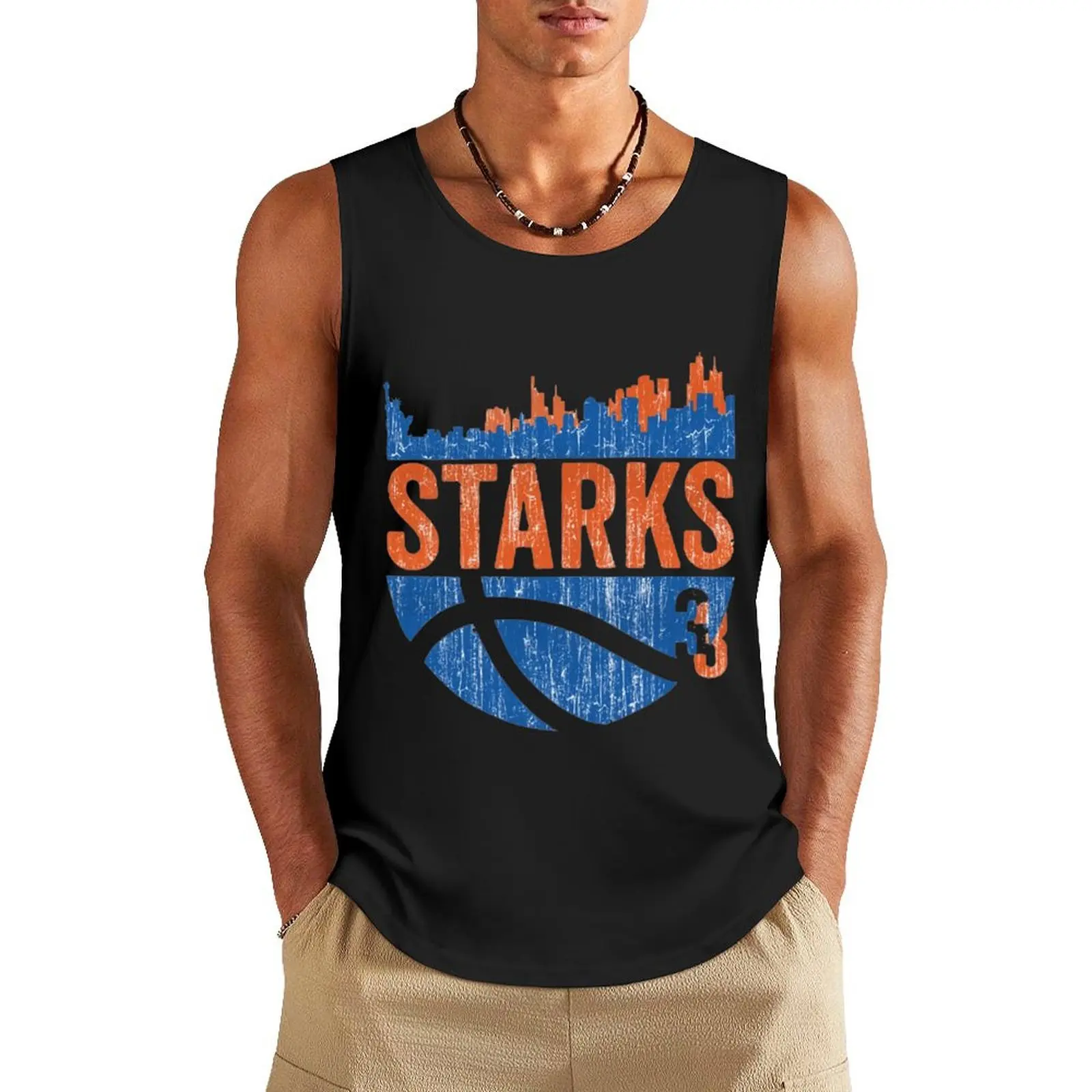 

John Starks Skyball Tank Top Clothing men gym clothing gym Men's t-shirts gym wear men