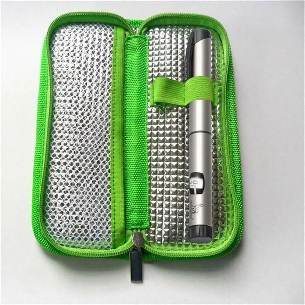 Portable Diabetic Insulin Cooling Bag Protector Pill Refrigerated Ice Pack Medical Cooler Insulation Organizer Travel Case