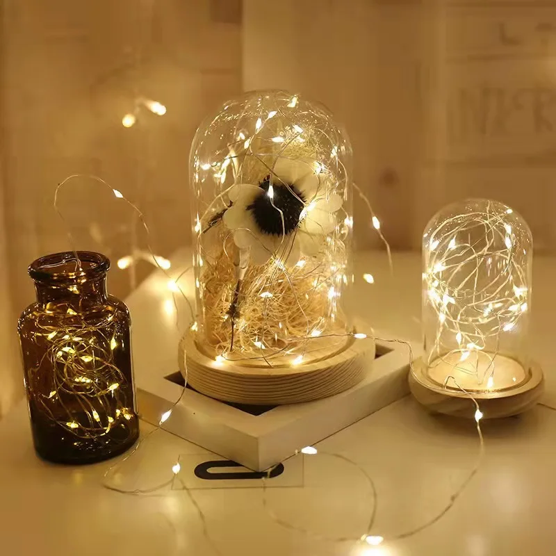 تشمل بطارية صغيرة الجنية LED سلسلة أسلاك نحاسية ضوء 3 طرق عيد الميلاد الزفاف جارلاند المنزل حفلة في الهواء الطلق حديقة الديكور