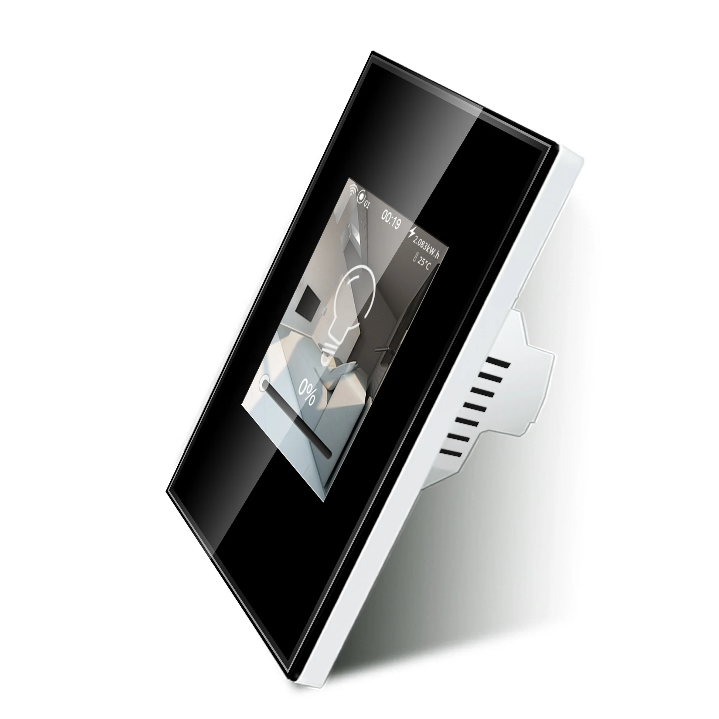 Lanbon Smart Home System Newest Design LCD Display Smart Dimmer Switch Wifi Mesh Remote Control Switch Tuya Homekit
