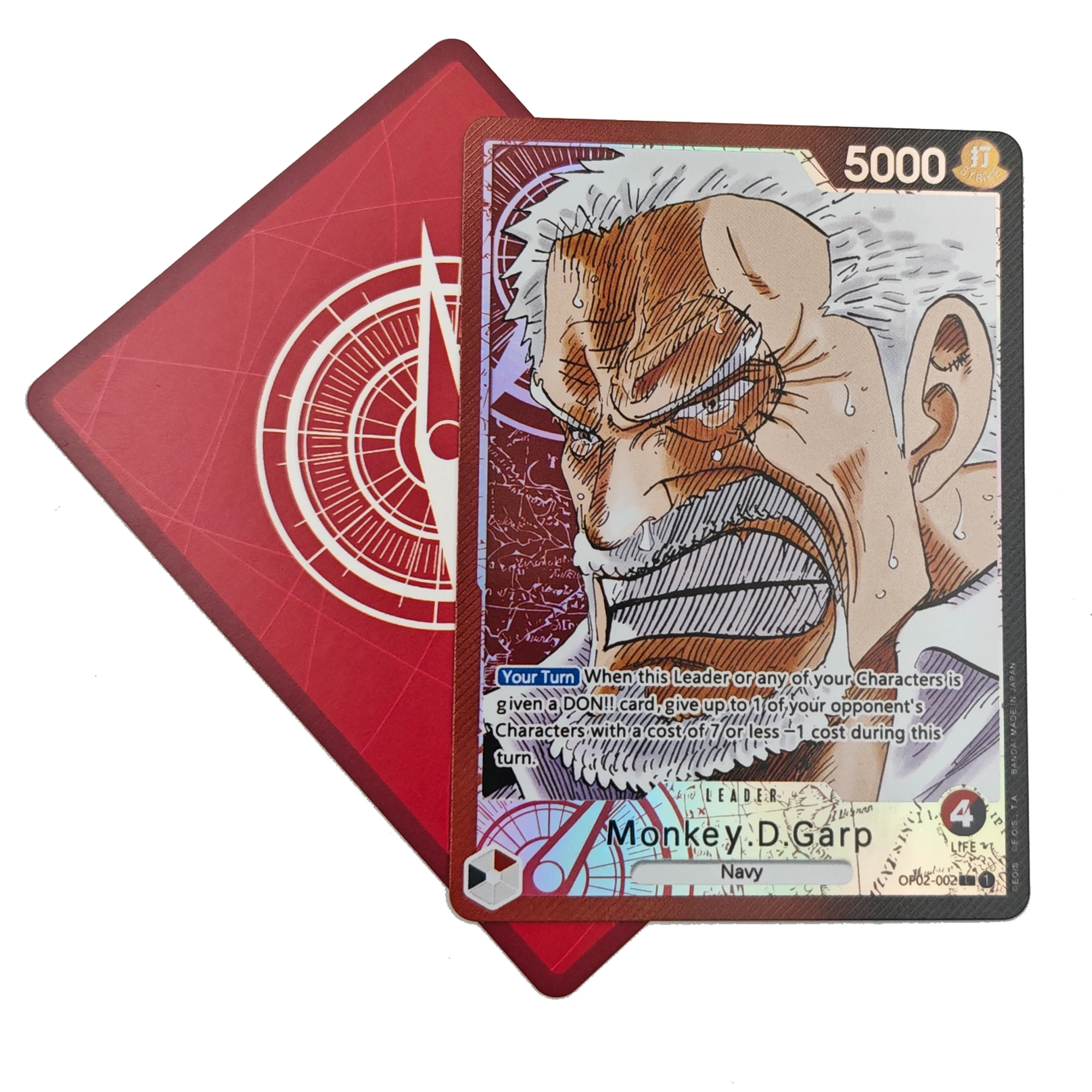 

Diy One Piece Opcg Monkey.d.garp Alternate Art Collection Card Paramount War Op 02 Anime Collection Card Toy Gift