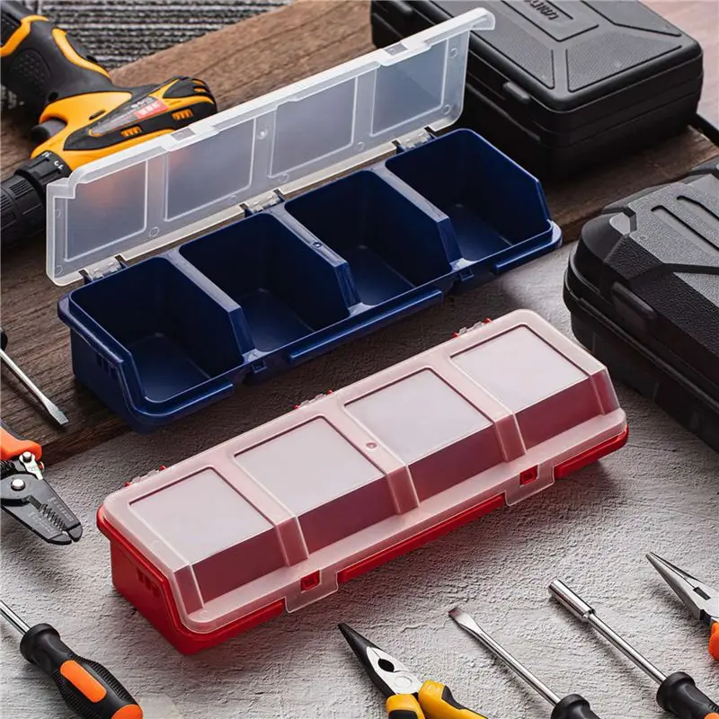 ABRW-8 Pcs Screw Organizers And Storage Bins With Locks Plastic Hardware Organizer Box With Compartment Bolt Organizer