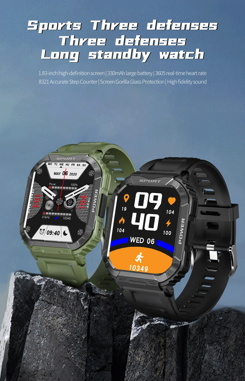 2024 New High Definition Bluetooth Call High end Men's Smart Watch Fitness Sports Blood Oxygen Measurement Chip Waterproof Men's