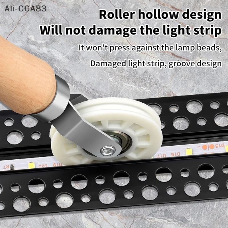 CCA83-Rubber Mesh Wheel Window Install Tool Window Screen Hand Installation Repair Roller Yarn Double-Head Pressure Pulley