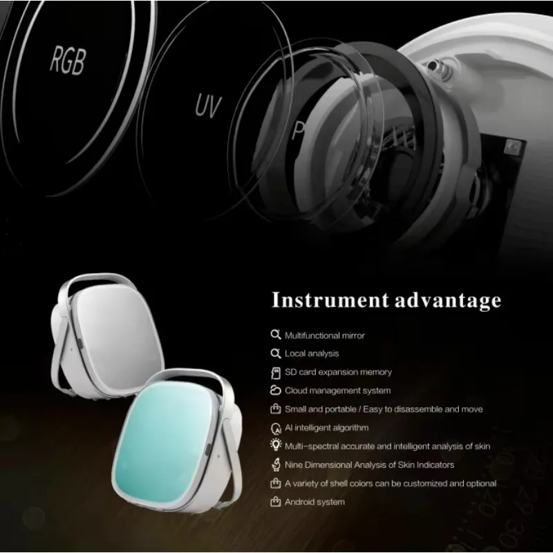 トップセラー MX マジックミラー 3D 肌分析機 新技術 自動肌分析器 フェイシャルスキャナー 肌分析機