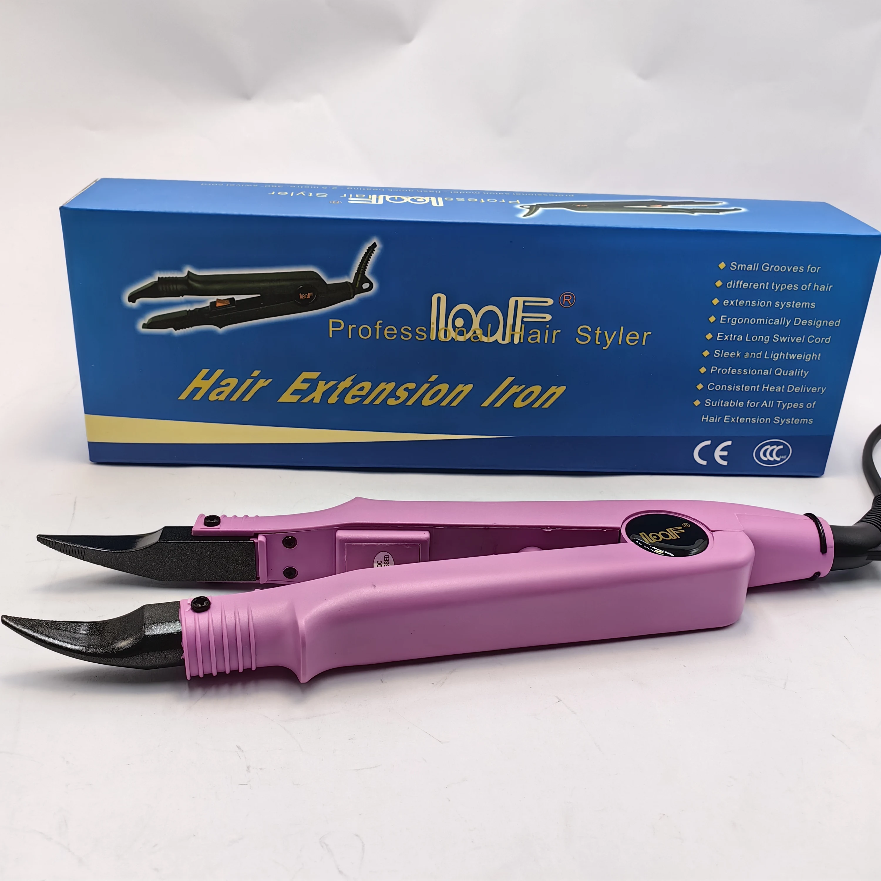 

L611 hair extension iron 2in1 D Tip Hair Extension removal Iron Hair Connector Temperature Controllable Heat Hair Connector