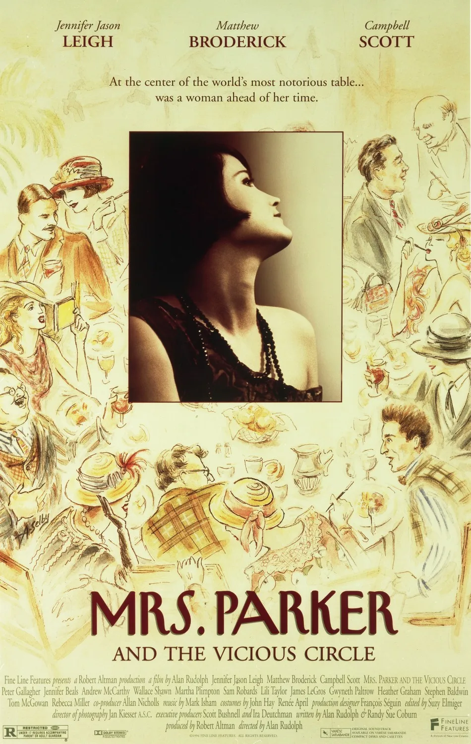 Mrs. Parker And The Vicious Circle Movie Art print Silk poster Home Wall Decor