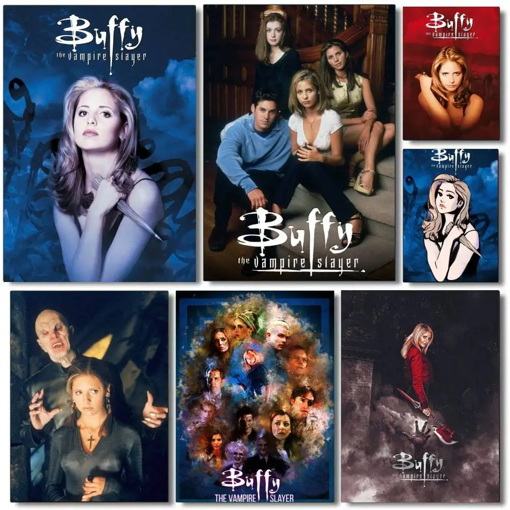 

B-Buffy the Vampire Slayer Poster Print Canvas Painting Wall Art Picture Living Room Home Bedrooom Bar Restaurant Decor
