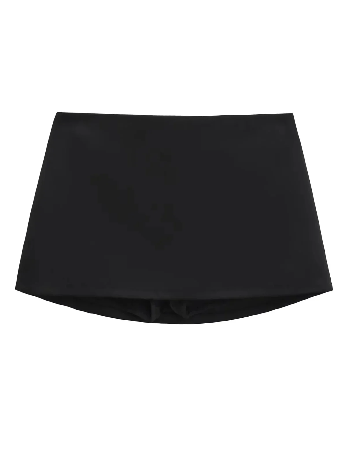 

Low Waist A-Line Skirt Women Sexy Satin Wrap Body ort Skirts Prevent Exposure Summer Casual Pure Color Slimming