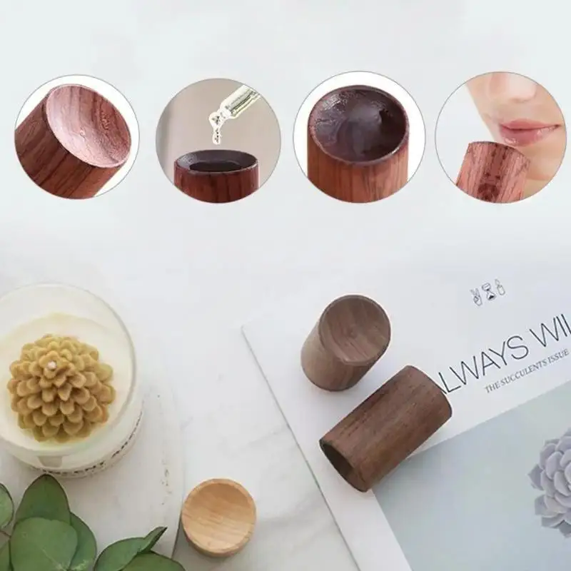 Creative Wooden Essential Oil Diffuser Fragrance Ornament Indoor Home Aroma Decor Portable Car Scent Incense Decoration