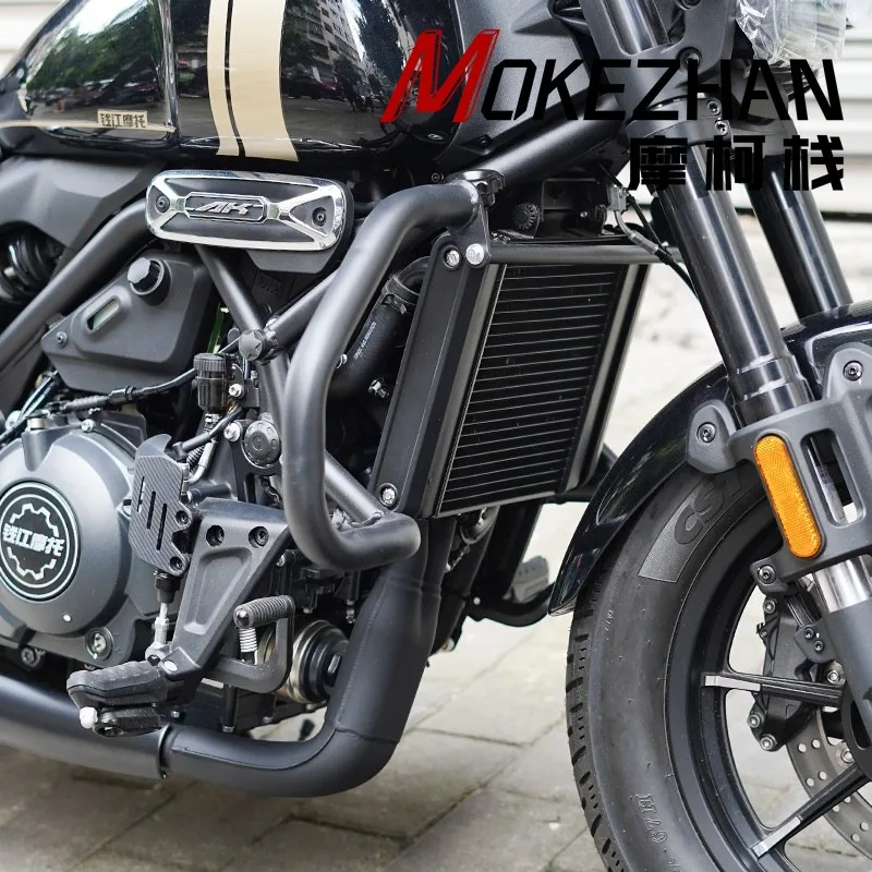 FOR QJMOTOR AK628 AK 628 V4 QJ628 Motorcycles Engine Guard Backrest Sissy Bar Footpeg Pedal Shift Lever Leather Travel Bag Parts