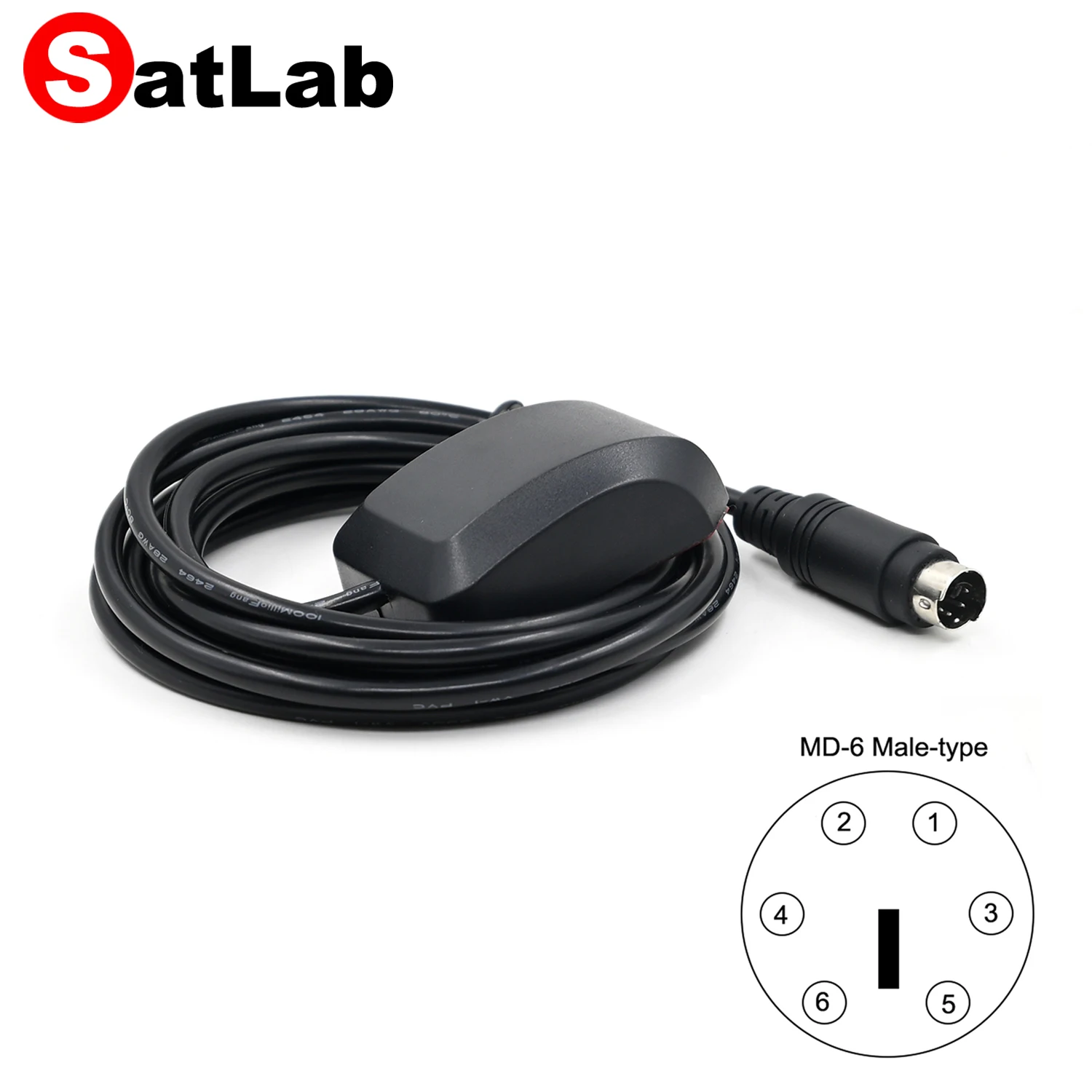 Receptor de antena GPS RS232 NMEA0183 com conector de mouse PS2 substitui Globalsat BR355S4 BR355N5, programável, 1-10Hz