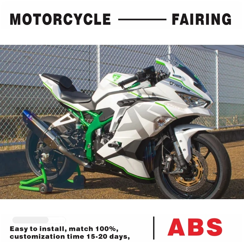 2019-2024 for  KAWASAKI NINJA ZX25R ZX4R ZX4RR WHITE FAIRING KIT