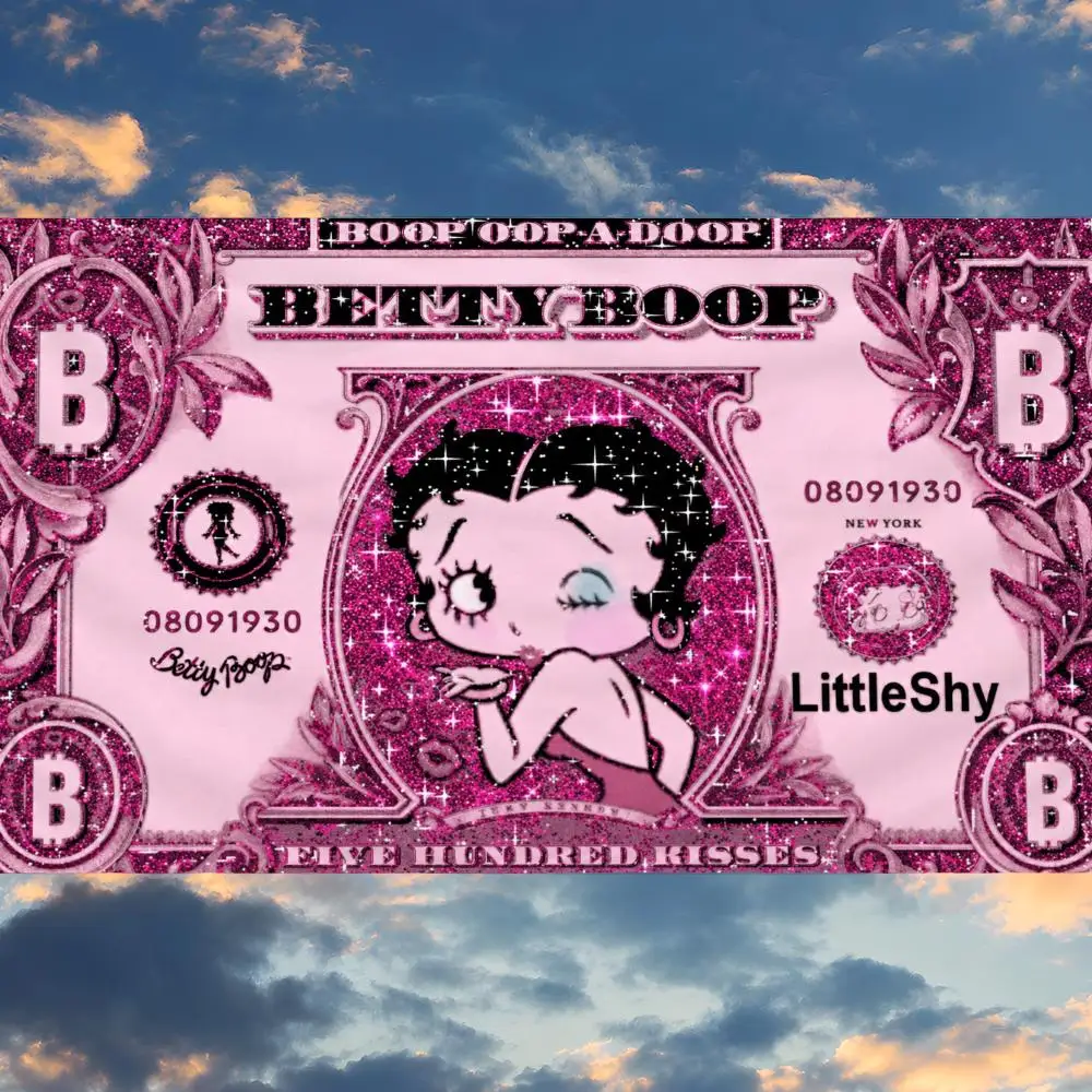 Cartoon Betty Boop Bimbo Pudgy Flapper Flags Banner Wall Hanging Decor Personality For Party Bedroom Outdoor Hogar Bedside