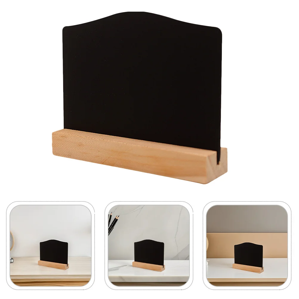 

16Pcs Mini Wooden Double-Sided Chalkboard Erasable Message Boards for Home Hotel Buffet Food Tabletop Display Small Chalk Boards