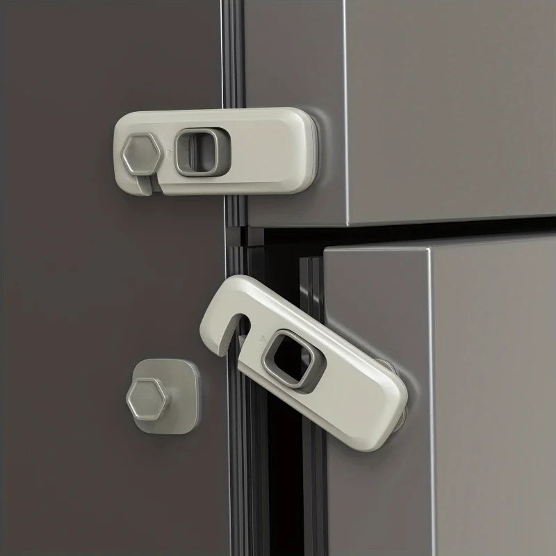 Baby Safety Cabinet Lock No Drill Adhesive Child Proof Drawer Lock Toddler Anti‑Opening Cupboard Door Lock Home Kids Protection