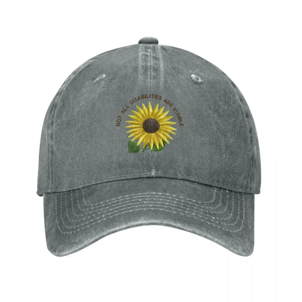 Not All Disabilities Are Visible. Hidden Disabilities Awareness Sunflower Baseball Cap |-F-| Women's Golf Clothing Men's