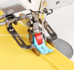 1pc Universal Industrial Sewing Machine Leather Roller Wheel Presser Foot Of Flat Car Thick Fabric Clothing Replace Presser Feet