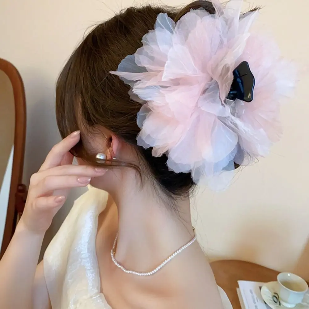 

Fashion Large Flower Hair Clip Sweet Elegant Claw Clip Hair Accessories Hair Claw Girls