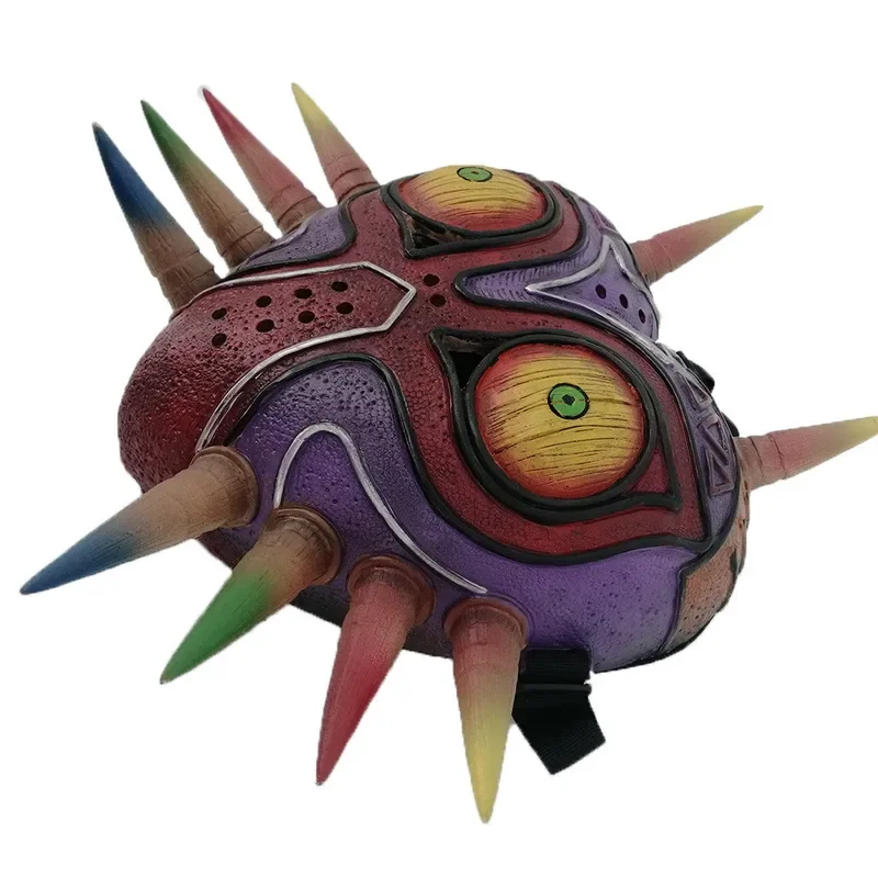 Majora's Mask of Zelda Scary Realistic Face Mask Halloween Cosplay Costume Prop for Adults Teens Game Party Mask