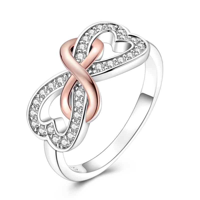 Women's 925 Sterling Silver Hand of Fatima Zircon Wedding Ring