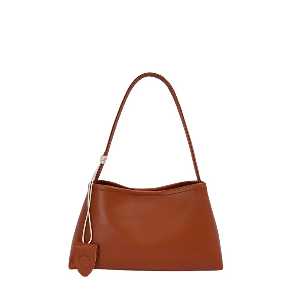 Minimalist PU Leather Underarm Bag Large Capacity Korean Style Women's Handbag Solid Color Tote Bag Women