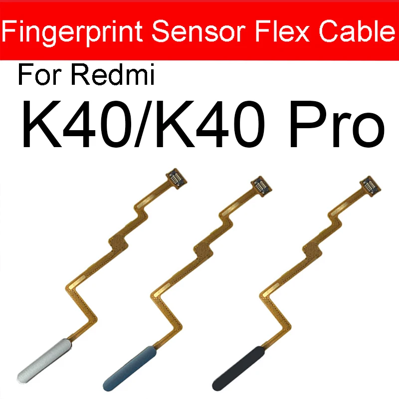 Fingerprint Sensor Flex Cable For Xiaomi Redmi K40 K40S K40 Pro K40 Gaming Power Button Touch Fingerprint Sensor Flex Ribbon