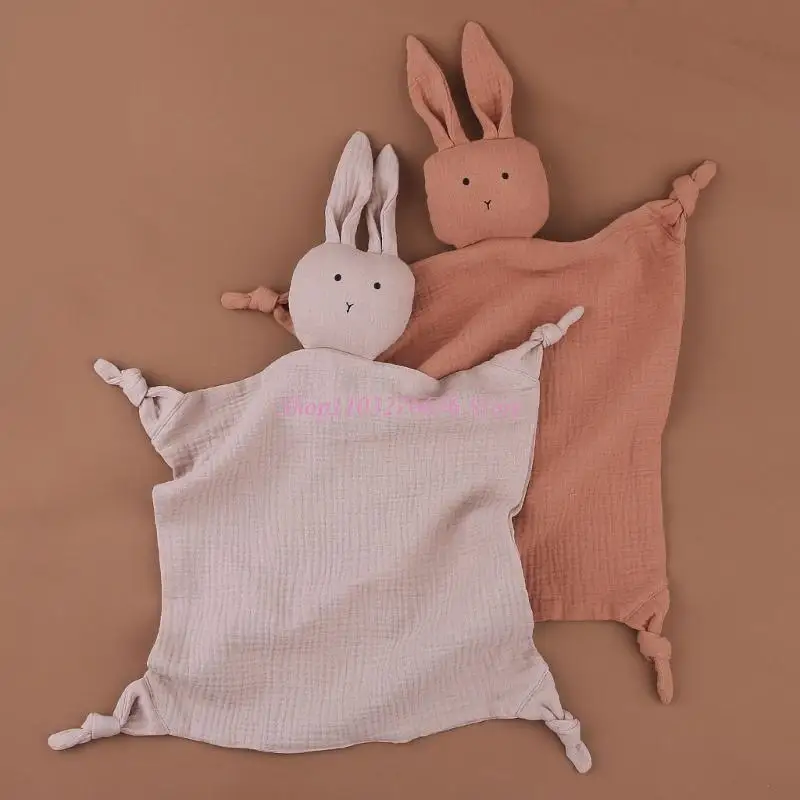 R6FD Trẻ mới biết đi Khăn Khăn dễ thương Chăn bảo mật mềm mại Bedtime Bedtime Cuddle Toy