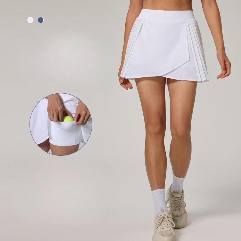 

Girl Cloud Hide Pleated Sports Skirts Dancing Golf Tennis Skirt for Women Gym Workout Fitness Shorts High Waist Running Skort
