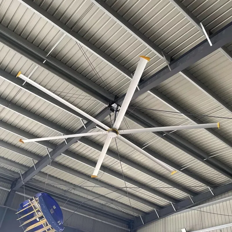 24 FT Industrial Ceiling Fan High Efficiency Large Aluminum Blades Optimized Wind Other Ventilation Roof-Mounted Motor Core