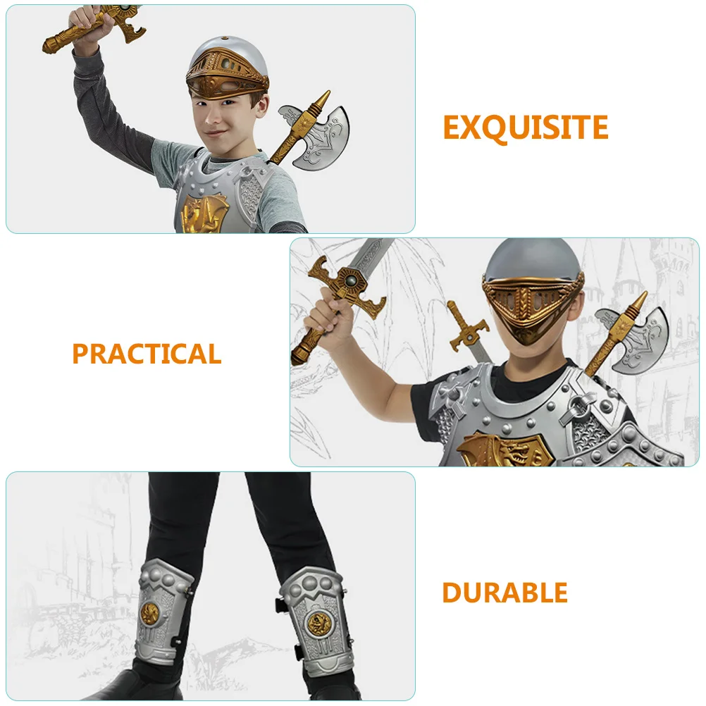 

1 комплект, костюм рыцаря для мальчиков, комплект для Хэллоуина, костюм для косплея, костюм рыцаря, меч, костюм для ролевых игр