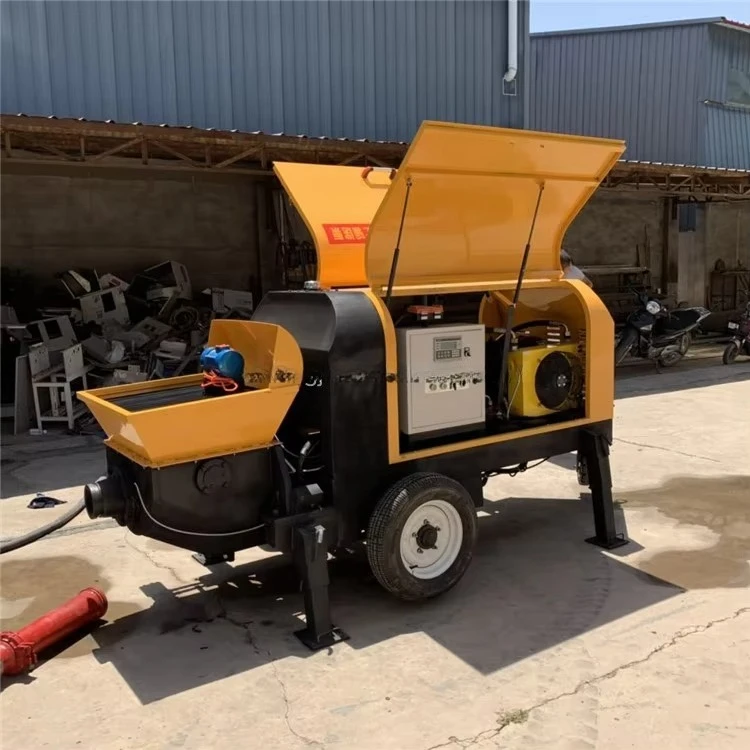 

Concrete Pump Machine Mini Pump Diesel Engine Concrete Trailer Pumps for Sale