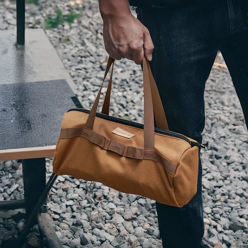 

Сумка для хранения колышек для палатки, органайзер для кемпинга, уличная сумка для переноски инструментов, круглая бочка, портативная сумка для снаряжения для походов