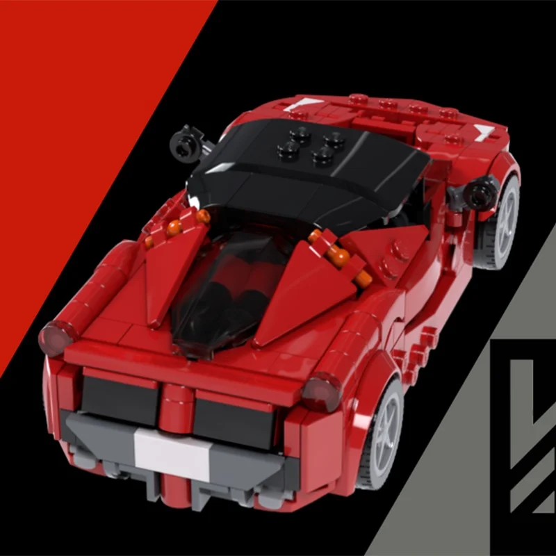 342 قطعة MOC مستوحاة من Ferrariesd LaFerrar مدينة نموذج بناء لعبة كتل العمارة هدايا عيد الميلاد لتقوم بها بنفسك التعليم عيد ميلاد الاطفال #2