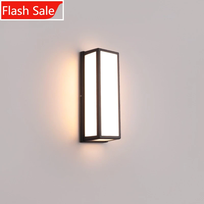

ShinyYing Waterproof Motion Sensor Outdoor Wall Lamp, Chinese Style Patio Garden LED Sconce 18W/30W, Aluminum Acrylic