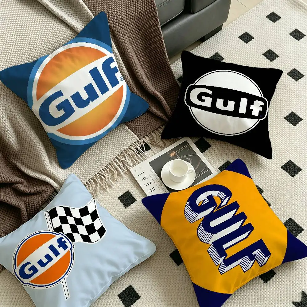 G-Gulf Racing-Luxury Pillow Cushion Cover Pillowcase Living Room Sofa Home Decor Customized